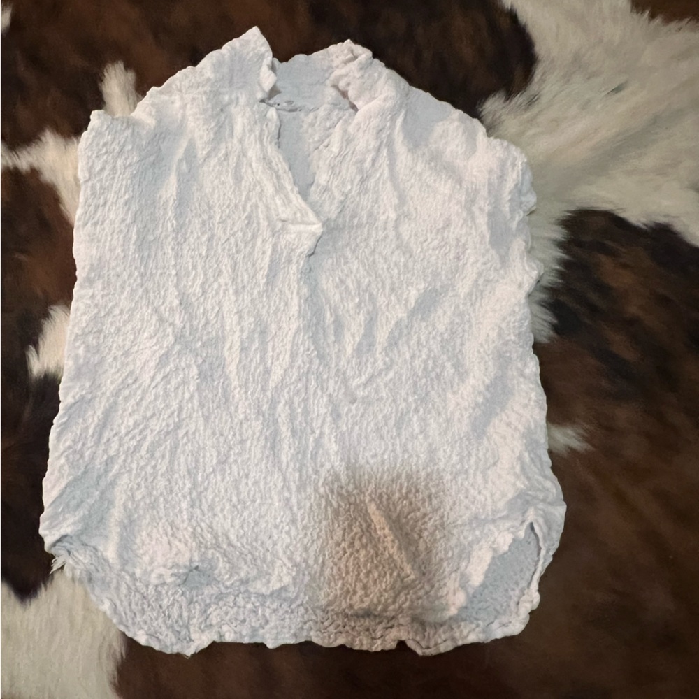 Womens white linen shirt